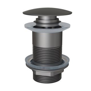 Донный клапан для раковины без перелива Knotlor BM9010GM, оружейная сталь